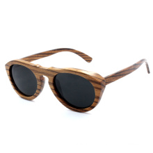 Lunettes de soleil en bois de zèbre de mode les plus récentes de 2014 (JN0004HQ)